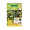 9 autocollants tue mouches/insectes jaune 17x24cm