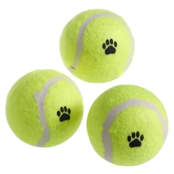 3 balles tennis Ø 6,25 cm en filet