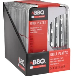 5 barquettes pour grillades bbq 34 x 23x 2,5 cm