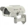 2 Caméras factices solaire LED clignotante ABS 210g 28x17,5x10 cm