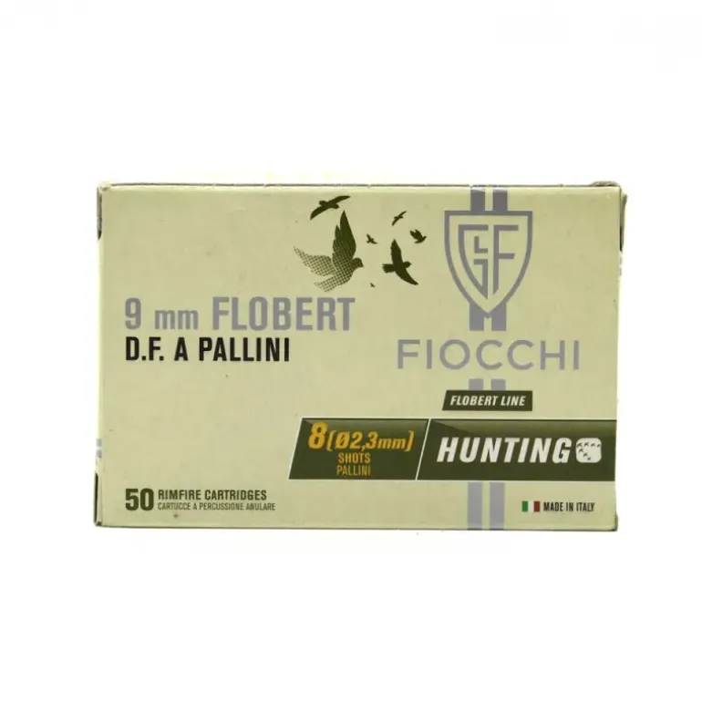 50 cartouches cal 9mm Flobert double charge cuivre 36mm