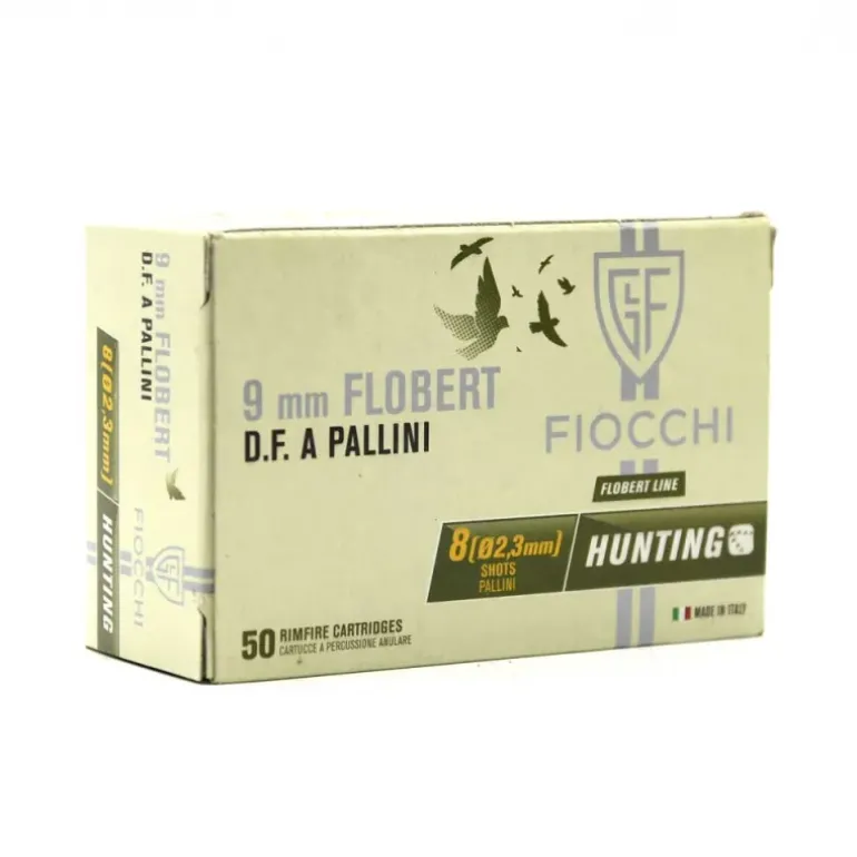 50 cartouches cal 9mm Flobert double charge cuivre 36mm