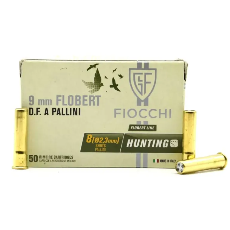 50 cartouches cal 9mm Flobert double charge cuivre 36mm