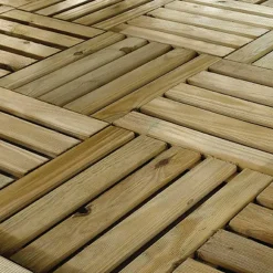 4 Dalles en bois autoclave 40 x 40 x 2,8 cm