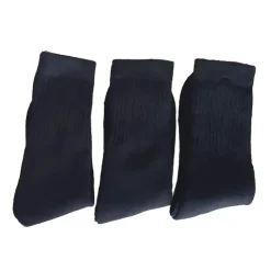 3 paires chaussettes mi hautes noires 39/42 et 43/46