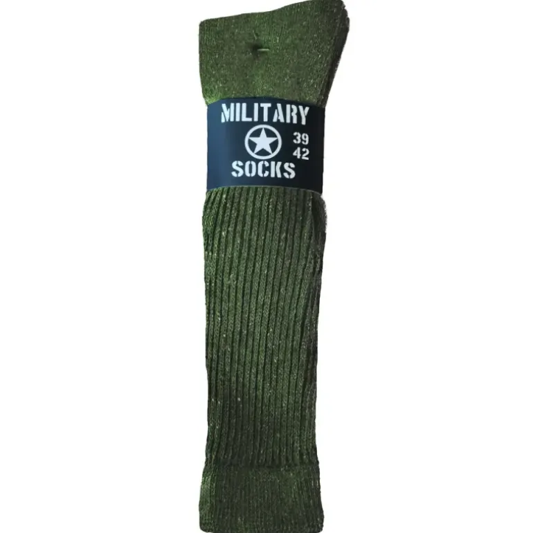 3 paires de chaussettes hautes kaki