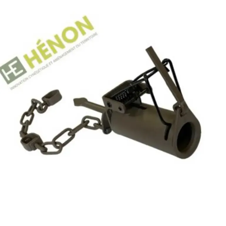 3 Pièges raton laveur couvre-main tube 9cm métal chaîne 30cm