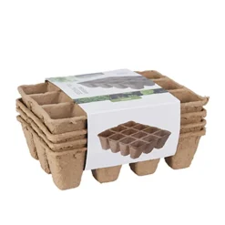 4 Plateaux biodégradables pour semis