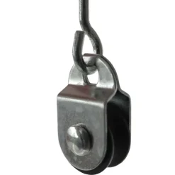 3 poulies à vis articulée, axe central 2mm
