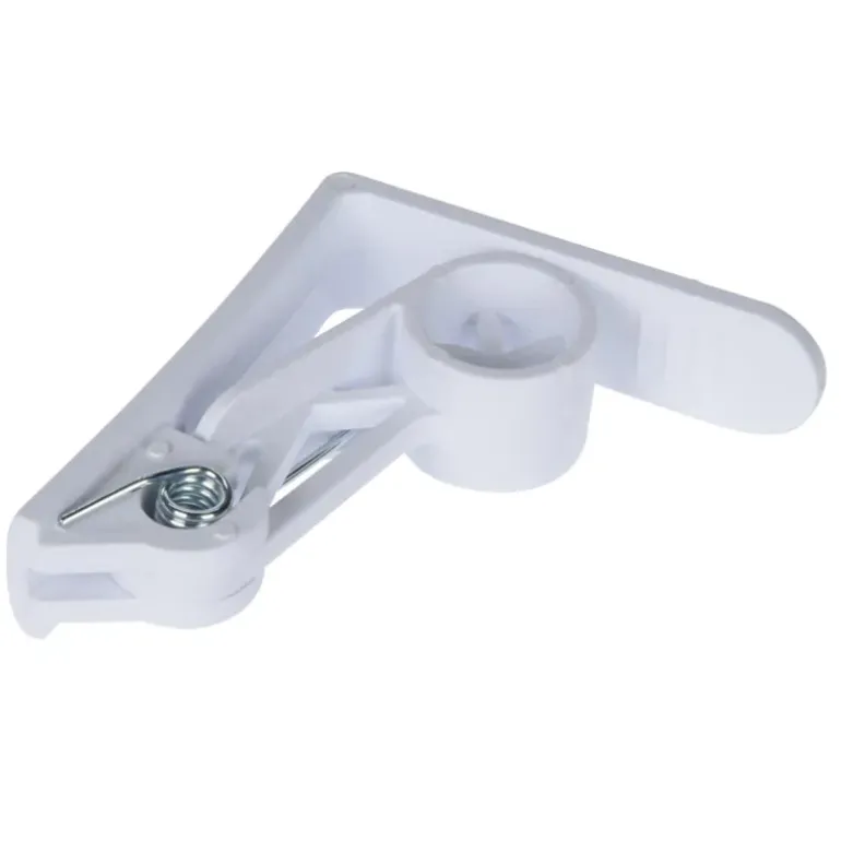 4 Serres-Nappes de table blanc 6,2 x 6,2 x 1,5 cm