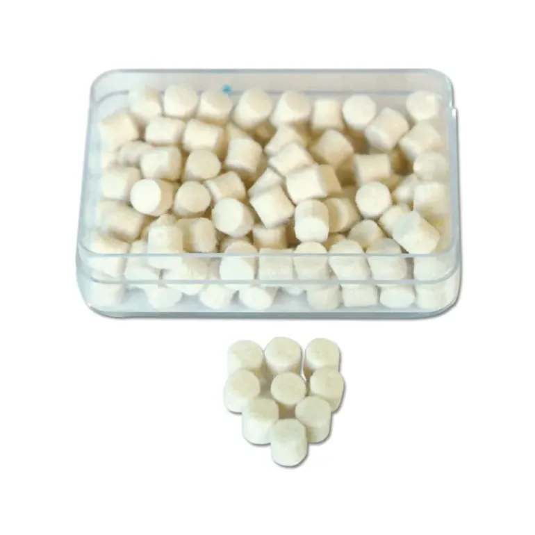 100 tampons de nettoyage bourre de feutrine canons cal. 4.5mm