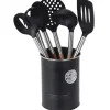 6 ustensiles de cuisine avec support pot