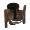 Abreuvoir de cage coupelle inox porte bouteille marron - GAUN