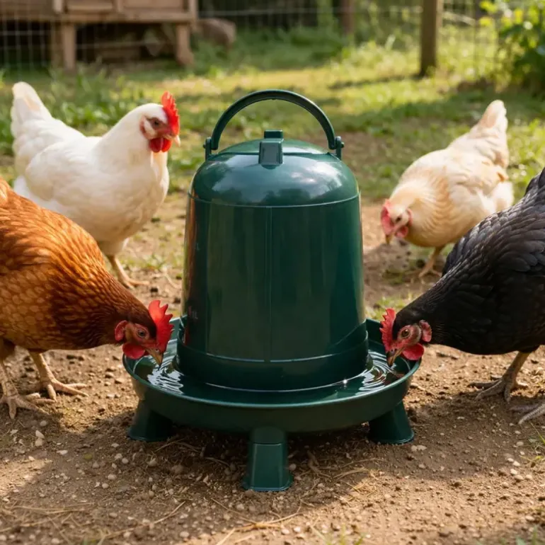 Abreuvoir gradué plastique recyclé 3 L sur pieds