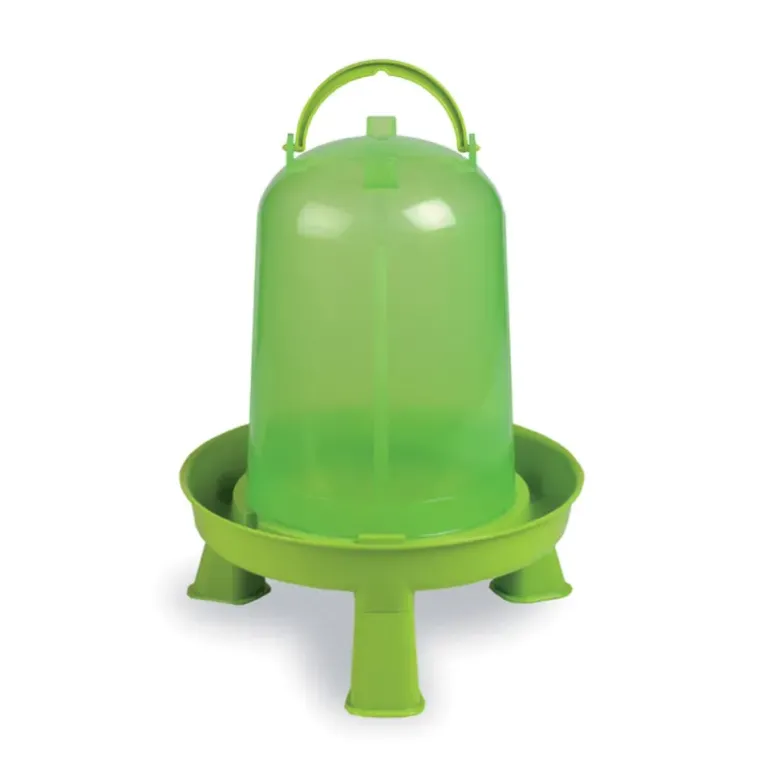 Abreuvoir gradué sur pied avec poignée vert 5L