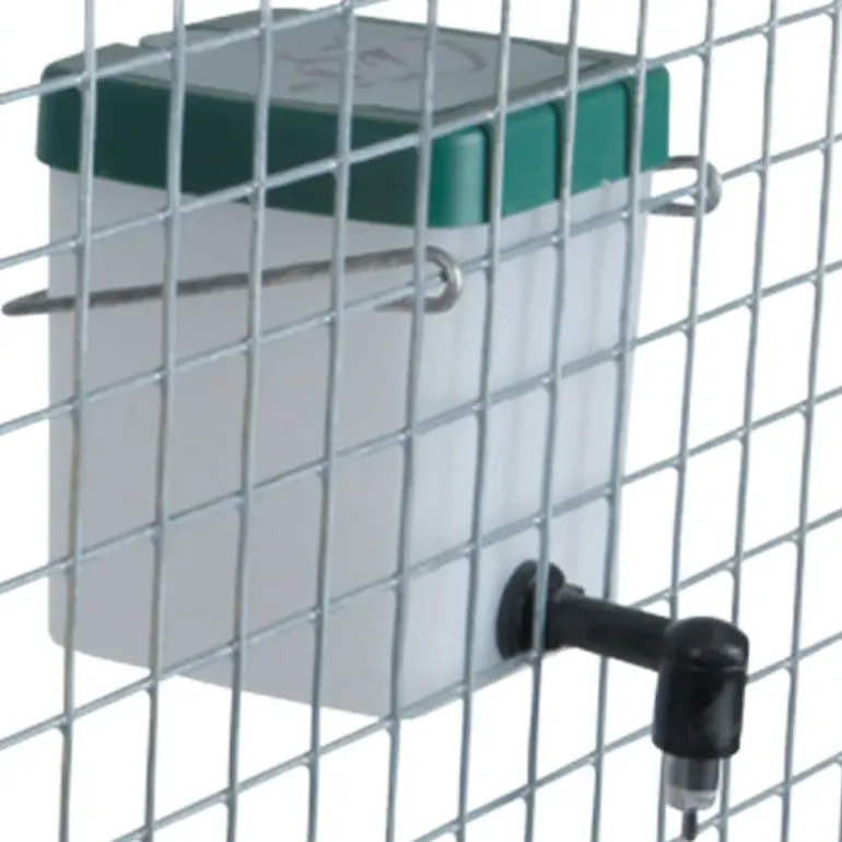 Abreuvoir lapins pipette PVC 0,5 L fixation cage