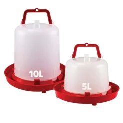 Abreuvoir plastique poule premium robuste avec poignée 10 L
