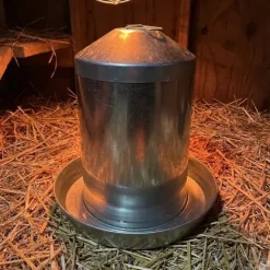 Abreuvoir poules à double paroi tôle galvanisée Gaun 12L