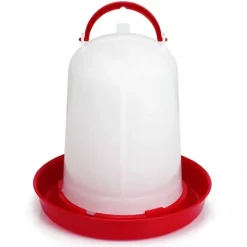Abreuvoir siphoïde GAUN pour volailles 8L - Rouge et blanc