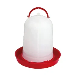 Abreuvoir siphoïde pour volailles 3L - Rouge et blanc - GAUN