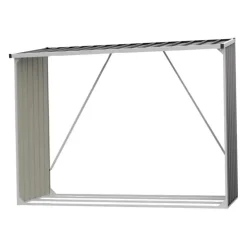 Abri Bûches Métal 2,6 Stères pour Bûches de 50 cm