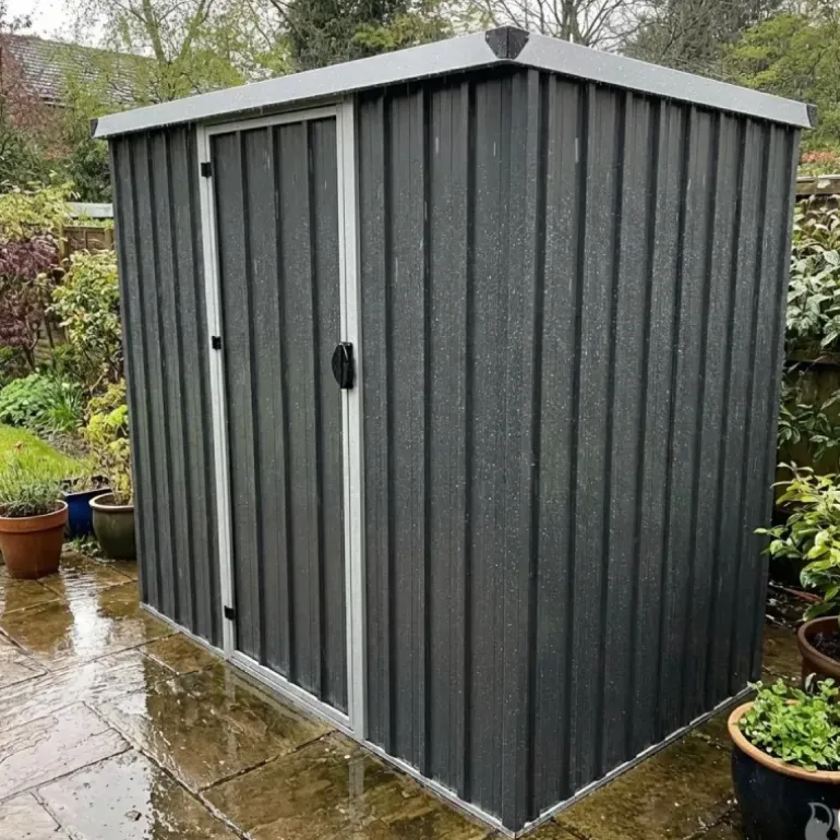 Abri de jardin Durance en acier - 1 porte battante 1,28m²