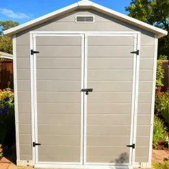 Abri de jardin Lys en plastique hauteur 212,5 cm- 2 portes 2,97m²
