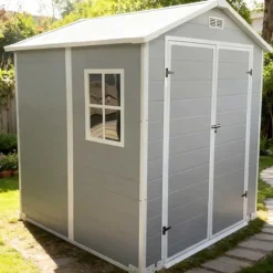 Abri de jardin Lys en plastique hauteur 212,5 cm- 2 portes 2,97m²