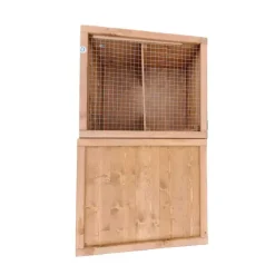 Abris poussins en bois 2 compartiments 83 x 49 x 36 cm