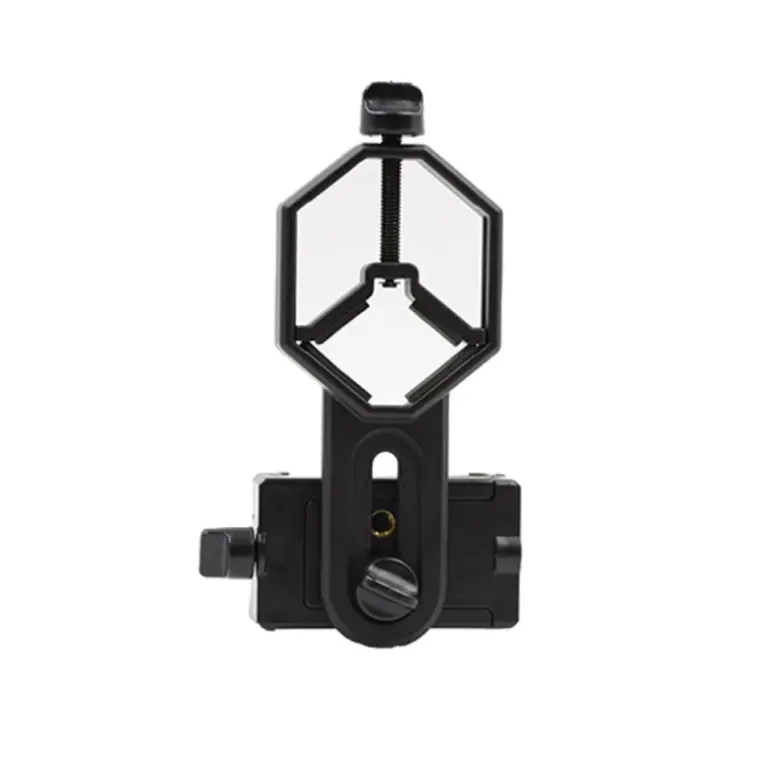 Adaptateur smartphone jumelles métal plastique PA noir 54 à 90mm