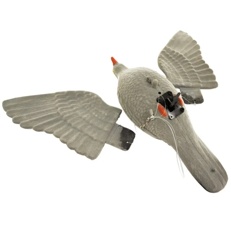 Appelant pigeon électrique à ailes battantes hauteur 82cm, longueur fil 120cm