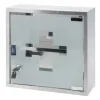 Armoire à pharmacie en acier inoxydable avec porte vitrée - 30x30x12 cm