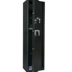 Armoire forte 5 verrous 6 armes 46kg 140x35x28,5cm + coffre