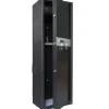 Armoire forte 5 verrous 8 armes 56kg 140x45x36,5cm + coffre