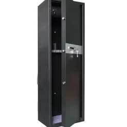 Armoire forte 5 verrous 8 armes 56kg 140x45x36,5cm + coffre