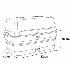 Bac de culture rectangle Elho® 32x13x18cm avec couvercle serre et aération
