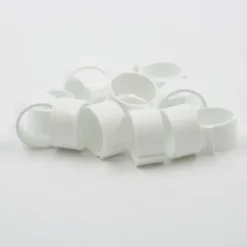 Bagues à clip éco Ø25mm par 50 pièces blanc