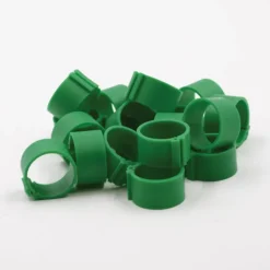 Bagues à clip éco Ø18mm par 50 pièces Vert Foncé