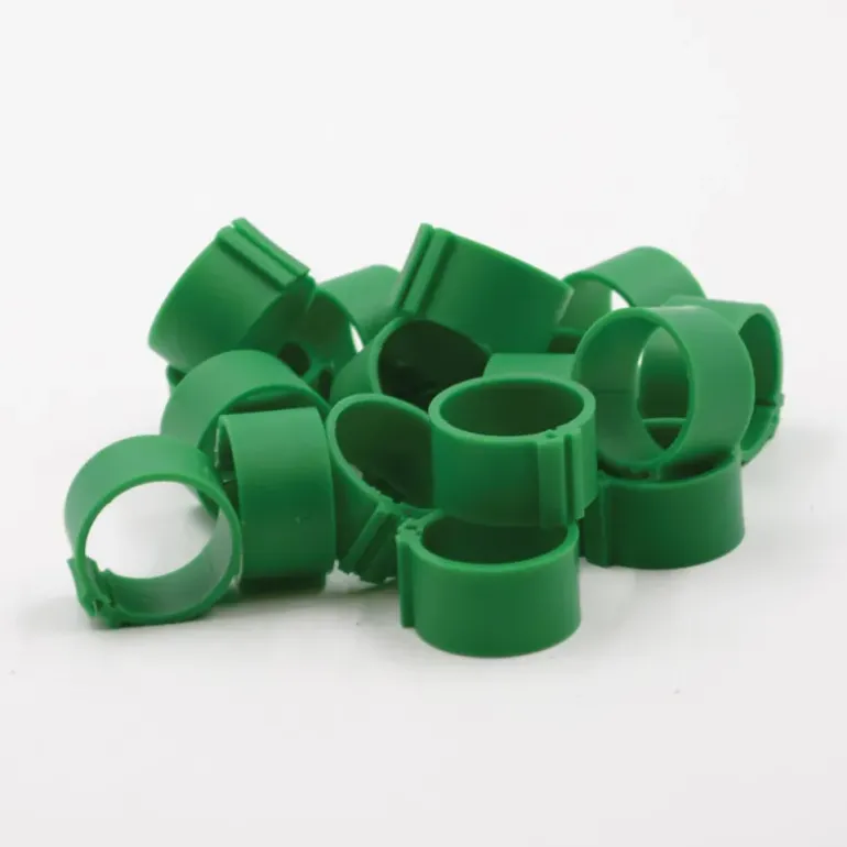 Bagues à clip éco Ø18mm par 50 pièces Vert Foncé
