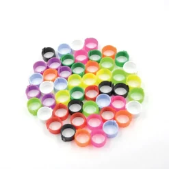 Bagues à clip éco Ø25mm par 50 pièces rouge