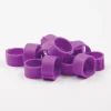 Bagues à clip éco Ø16mm par 100 pièces Mauve