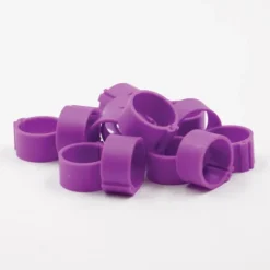Bagues à clip éco Ø16mm par 100 pièces Mauve