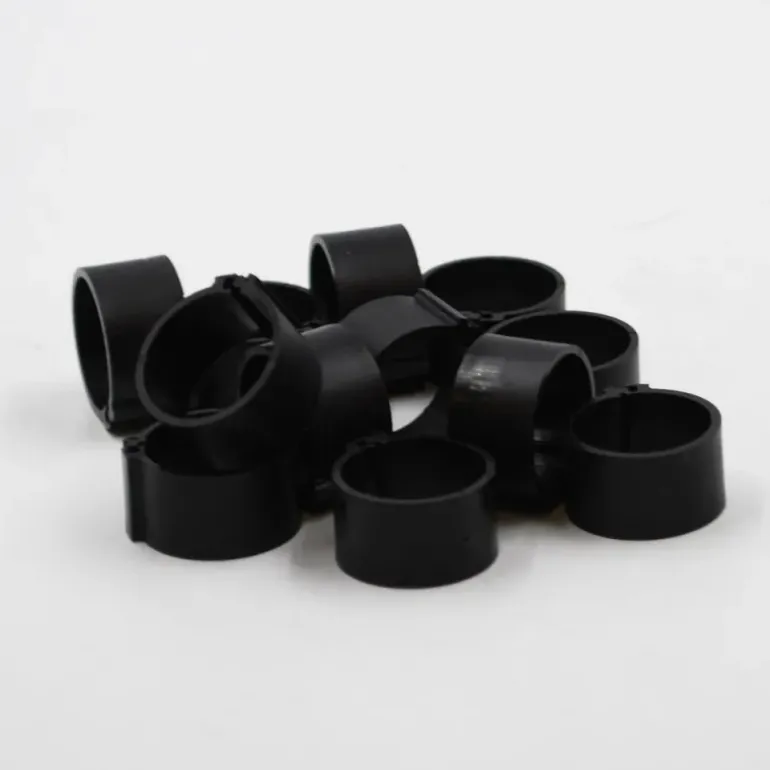 Bagues à clip éco Ø18mm par 50 pièces Noir