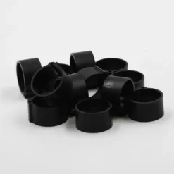 Bagues à clip éco Ø25mm par 50 pièces noir