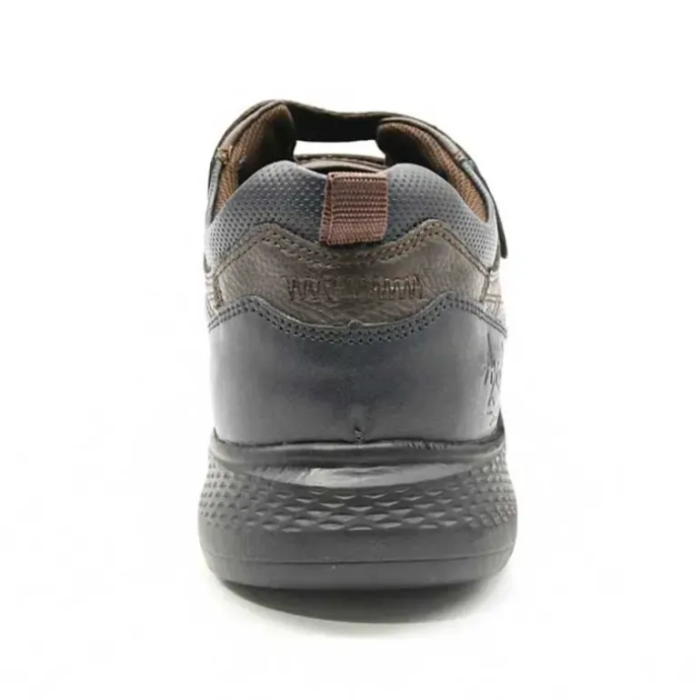 Baskets cuir scratch double velcro Strech semelle PVC