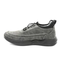 Baskets fourrées effet peau de pêche gris 40 à 46
