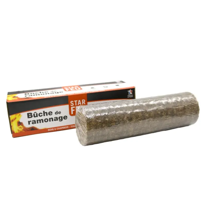 Bûche de ramonage nettoyage et entretien cheminée