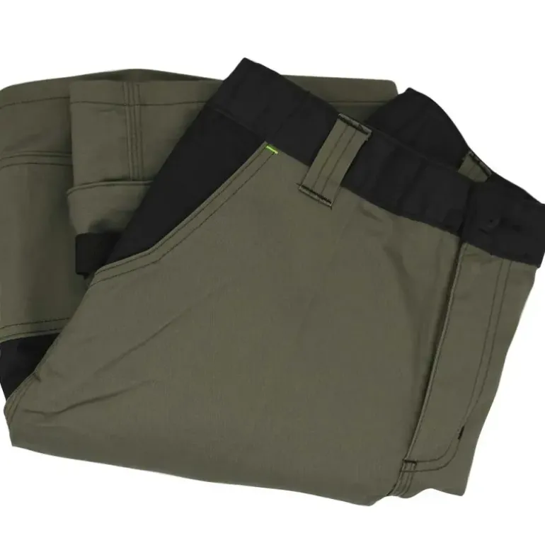 Bermuda de travail homme ULYSSE coton polyester kaki gris 38 à 50