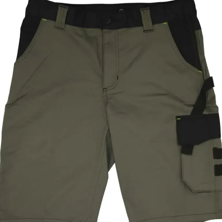 Bermuda de travail homme ULYSSE coton polyester kaki gris 38 à 50