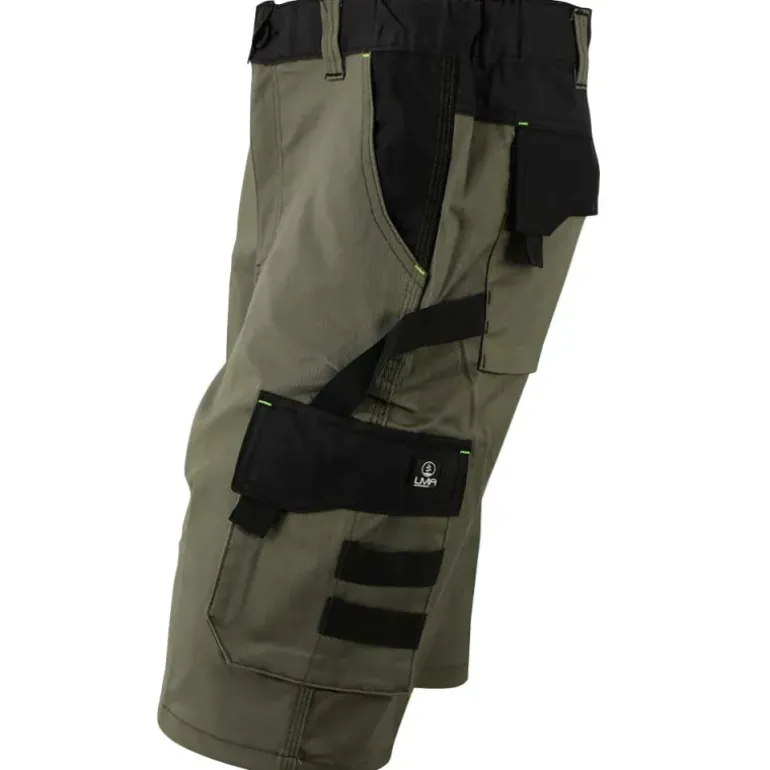 Bermuda de travail homme ULYSSE coton polyester kaki gris 38 à 50